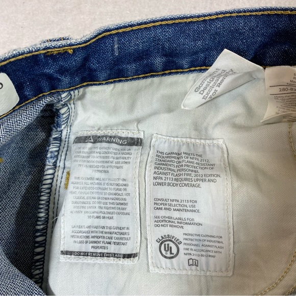 Carhartt Jeans Men 40-28 FR Denim Jeans Straight Leg Fire Retardant Work Jeans - Picture 3 of 12